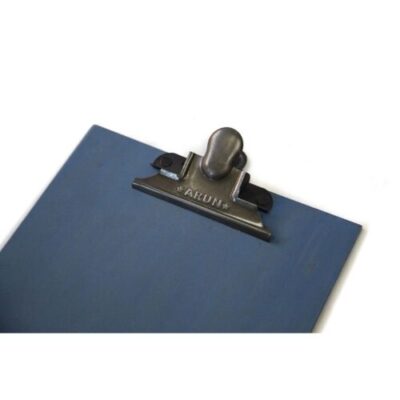 Blå Clipboard i A4 storlek, använd som skrivplatta och skrivbordstillbehör.