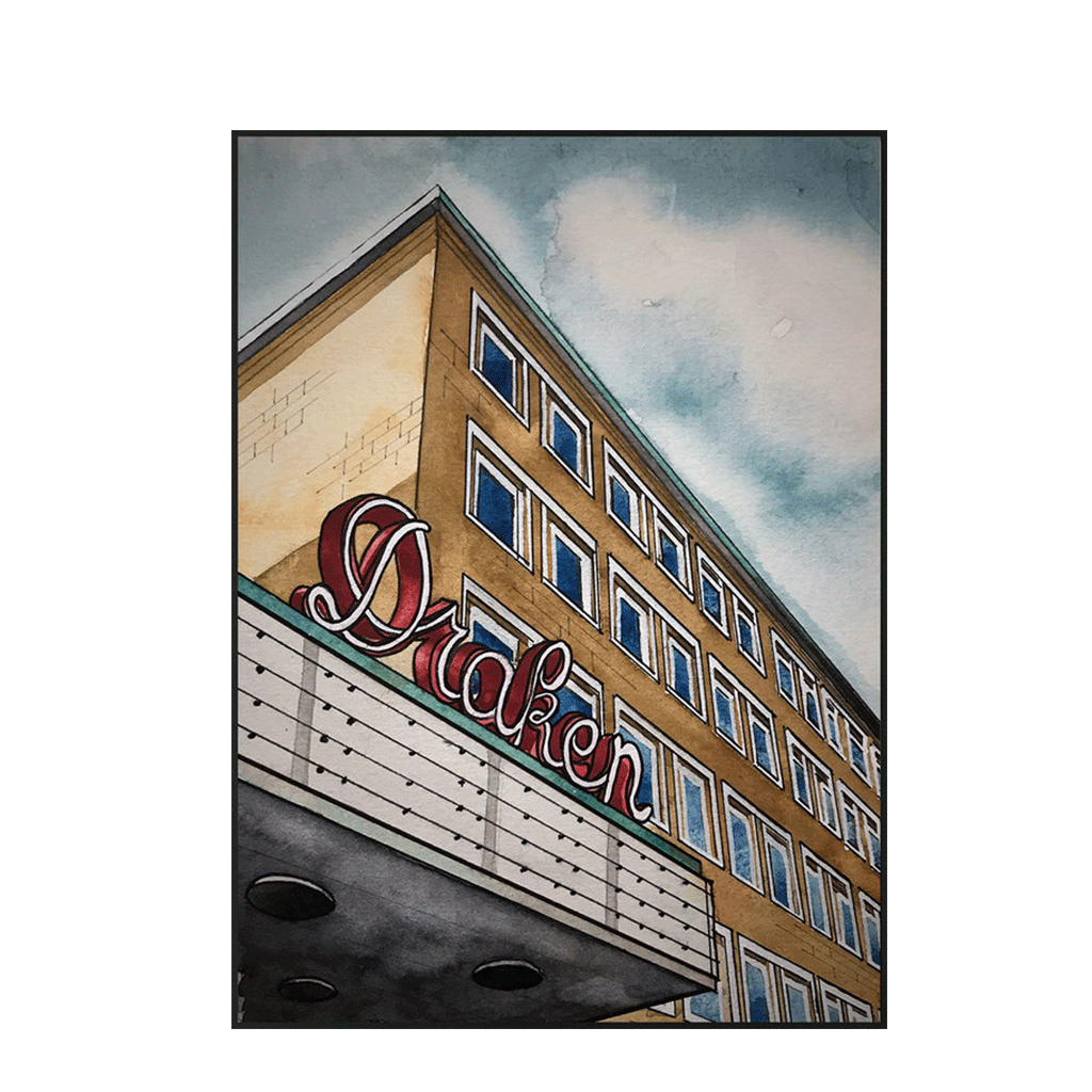 Poster med motivet Draken i Göteborg