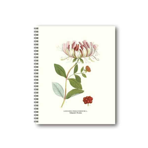 Anteckningsbok-med-vildkaprifol bohusläns landskapsblomma