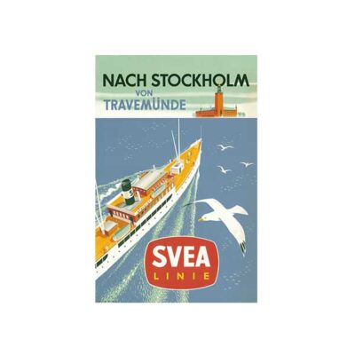 Come to Sweden Vykort Nach Stockholm von Travemünde
