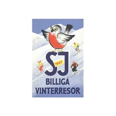 Vykort med gamla bilder SJ-billiga-vinterresor