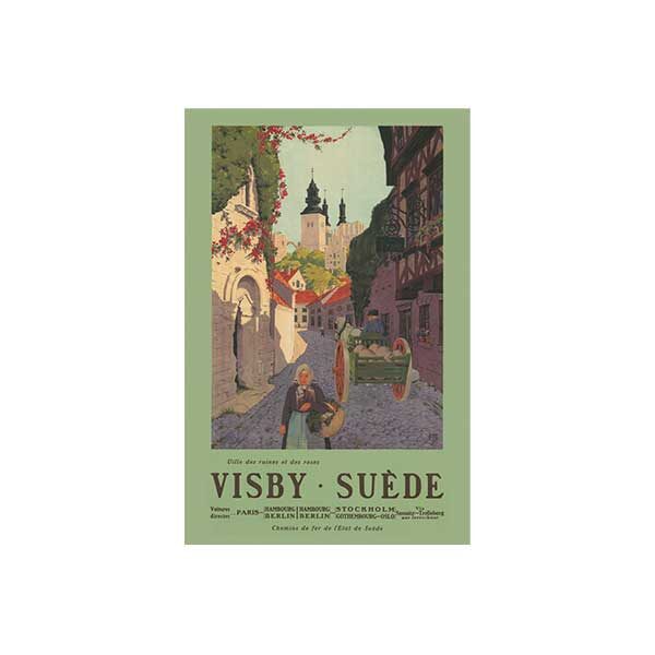 Vykort-Visby-Suede