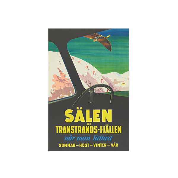 Vykort med motiv av Sälen och Transtrandsfjällen