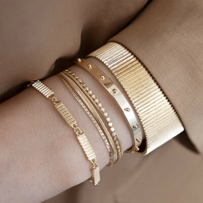 Armband Björk Cuff Guld