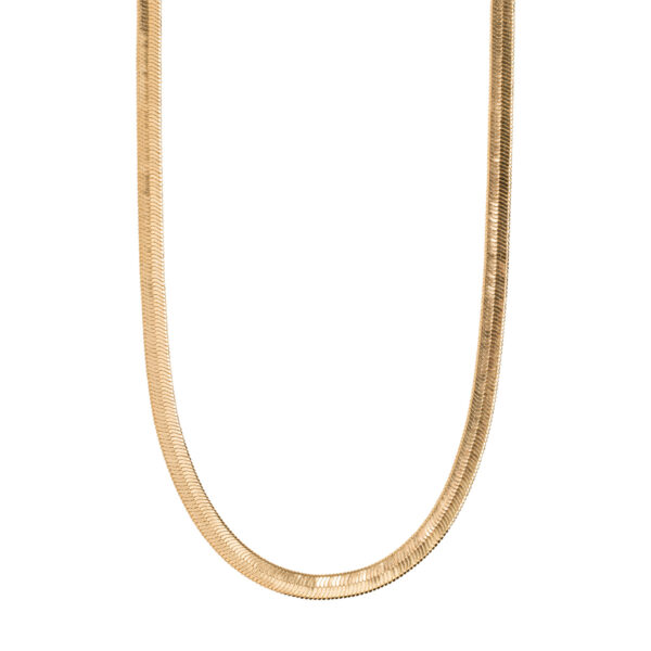 Halsband i guldplätering, Snake Chain.