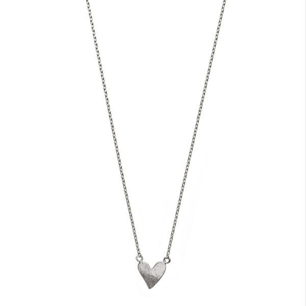 Halsband – Oregelbundet hjärta, Silver