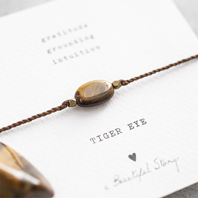 Armband med stenen Tigeröga.