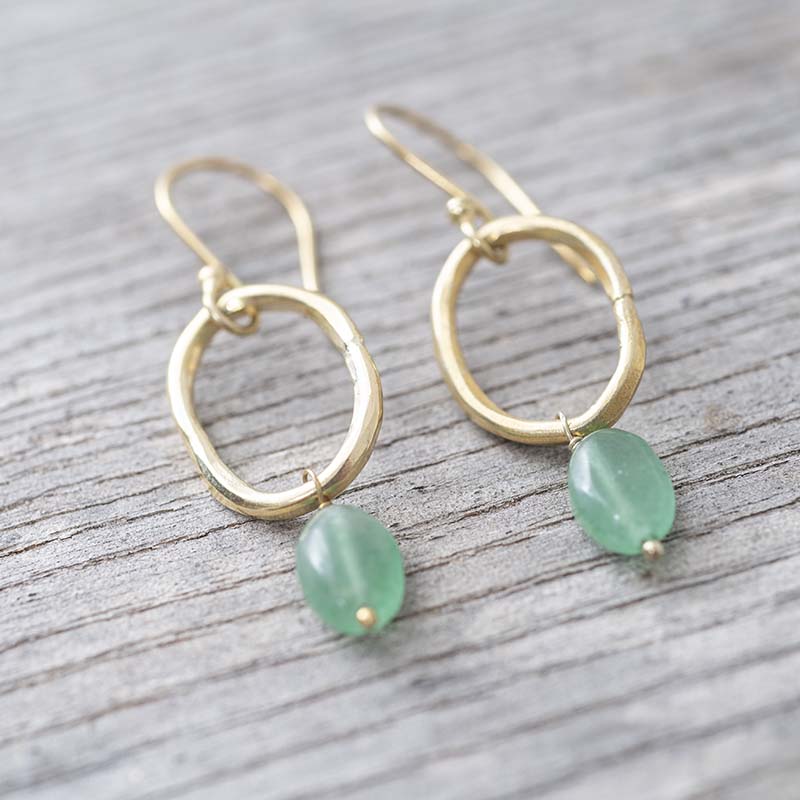 Örhängen - Graceful Aventurin Guld - Bild 3
