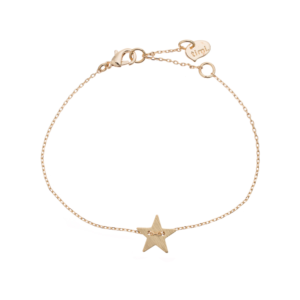 Armband - Stjärna med länk, Guld