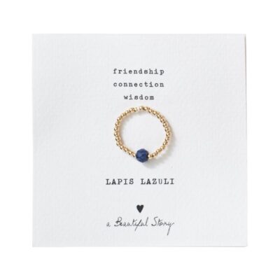 Ring - Sparkle Lapis Lazuli, guld