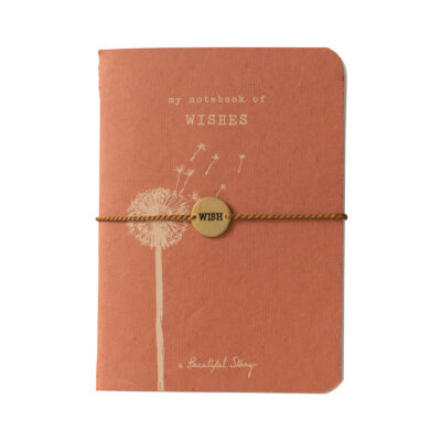 Anteckningsbok med armband wishes symbol.