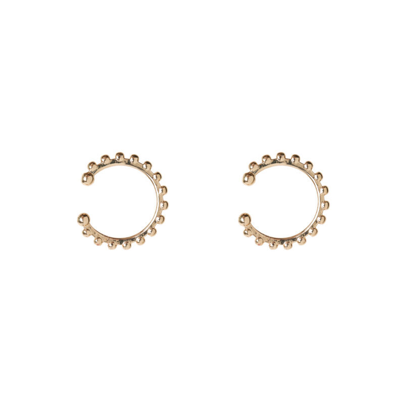 Snygga Ear Cuffs, Bubbly i guldplätering.