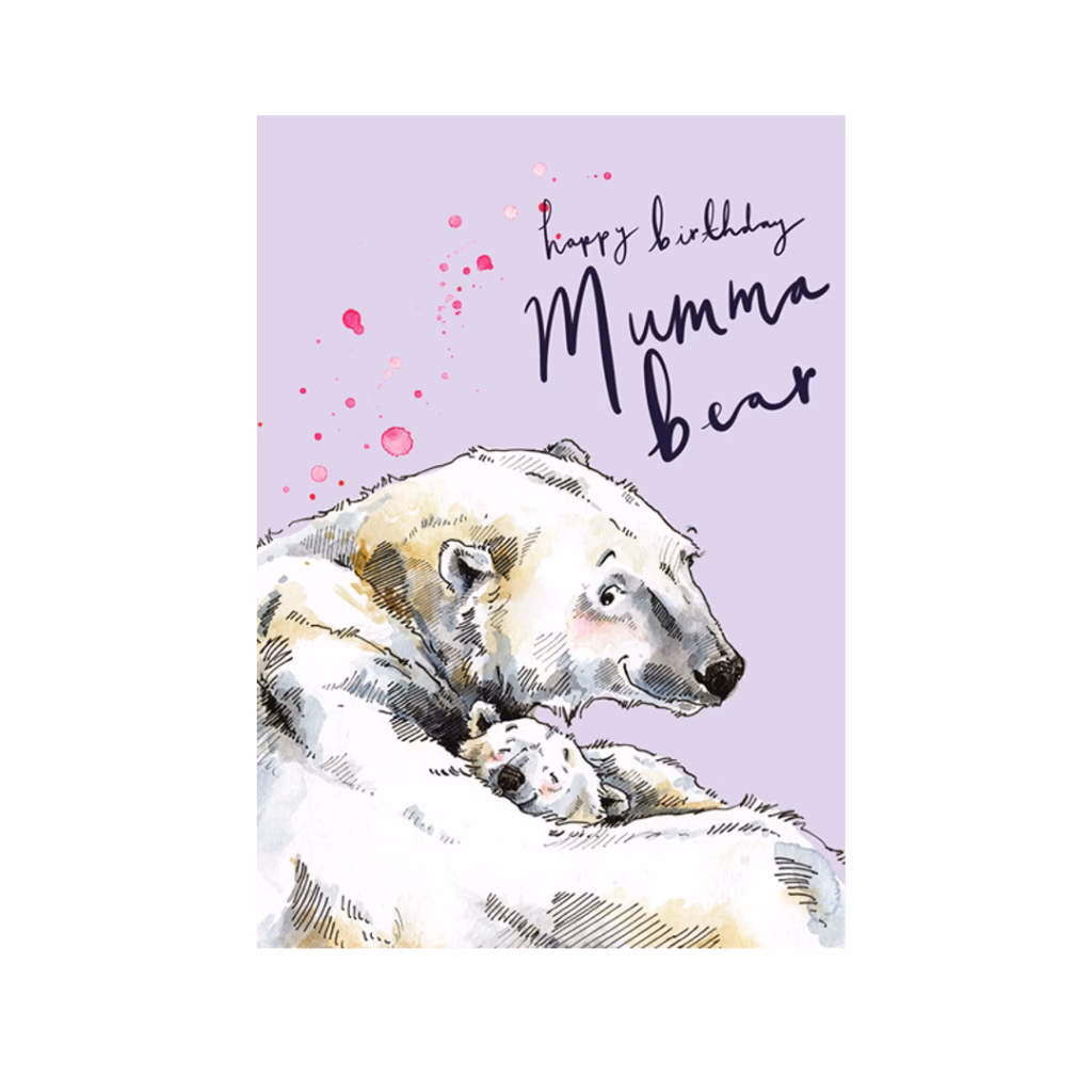 Grattiskort mumma bear.