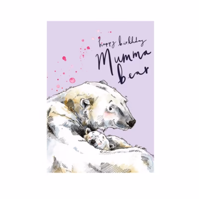 Grattiskort mumma bear.