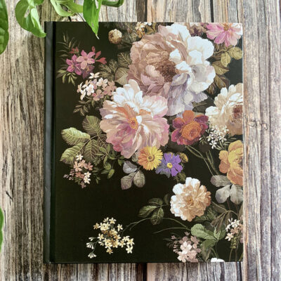 Anteckningsbok A5 - Midnight floral journal