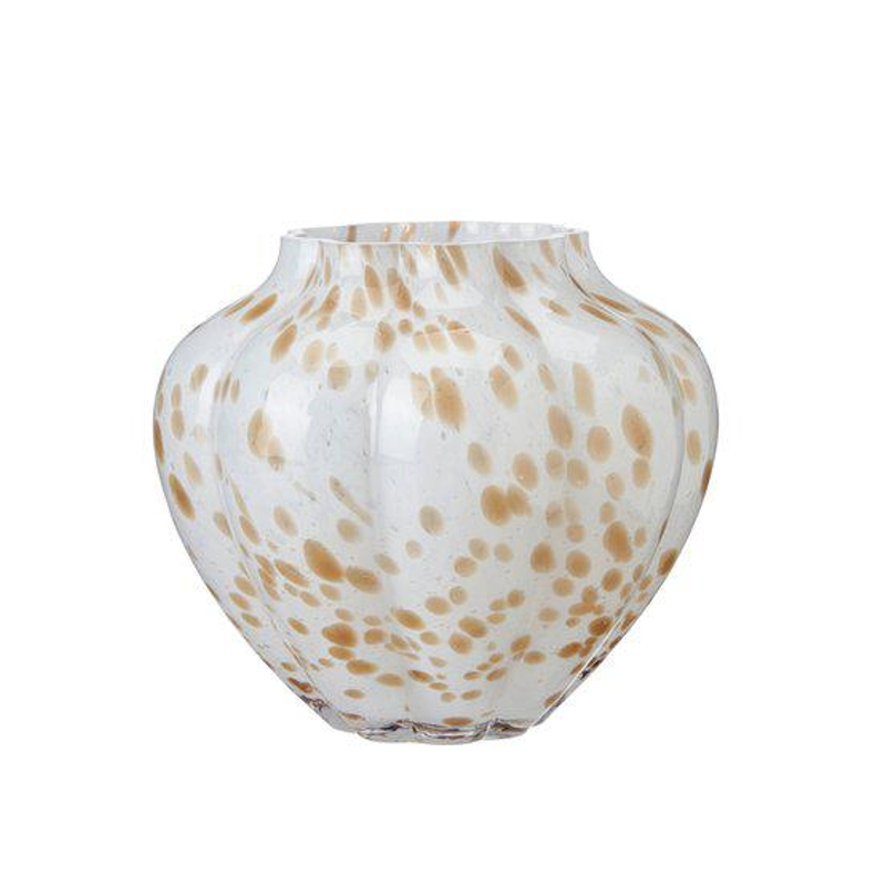 Vas Lag Mella Vitbeige, 17cm.