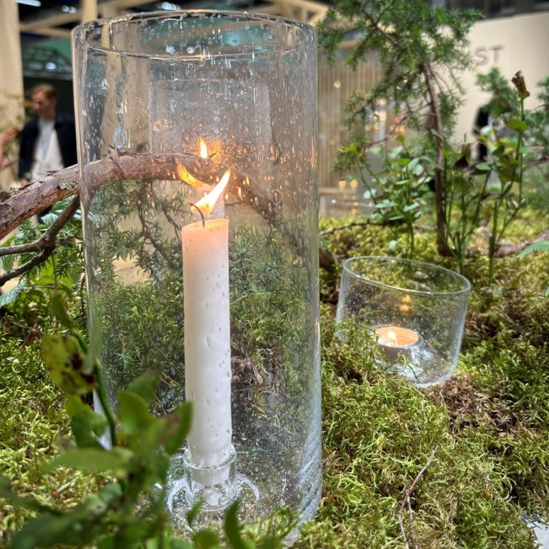 Ernst Ljuslykta I Glas, D11 H25cm Miljö