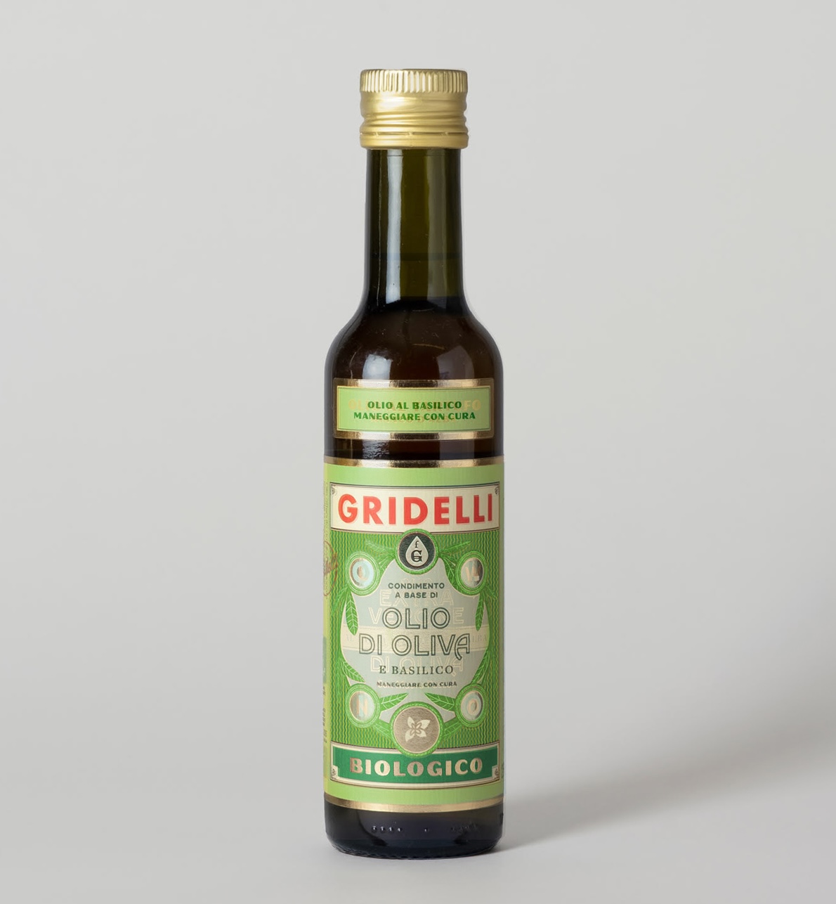 Olivolja från Gridelli med Basilika 250ml.