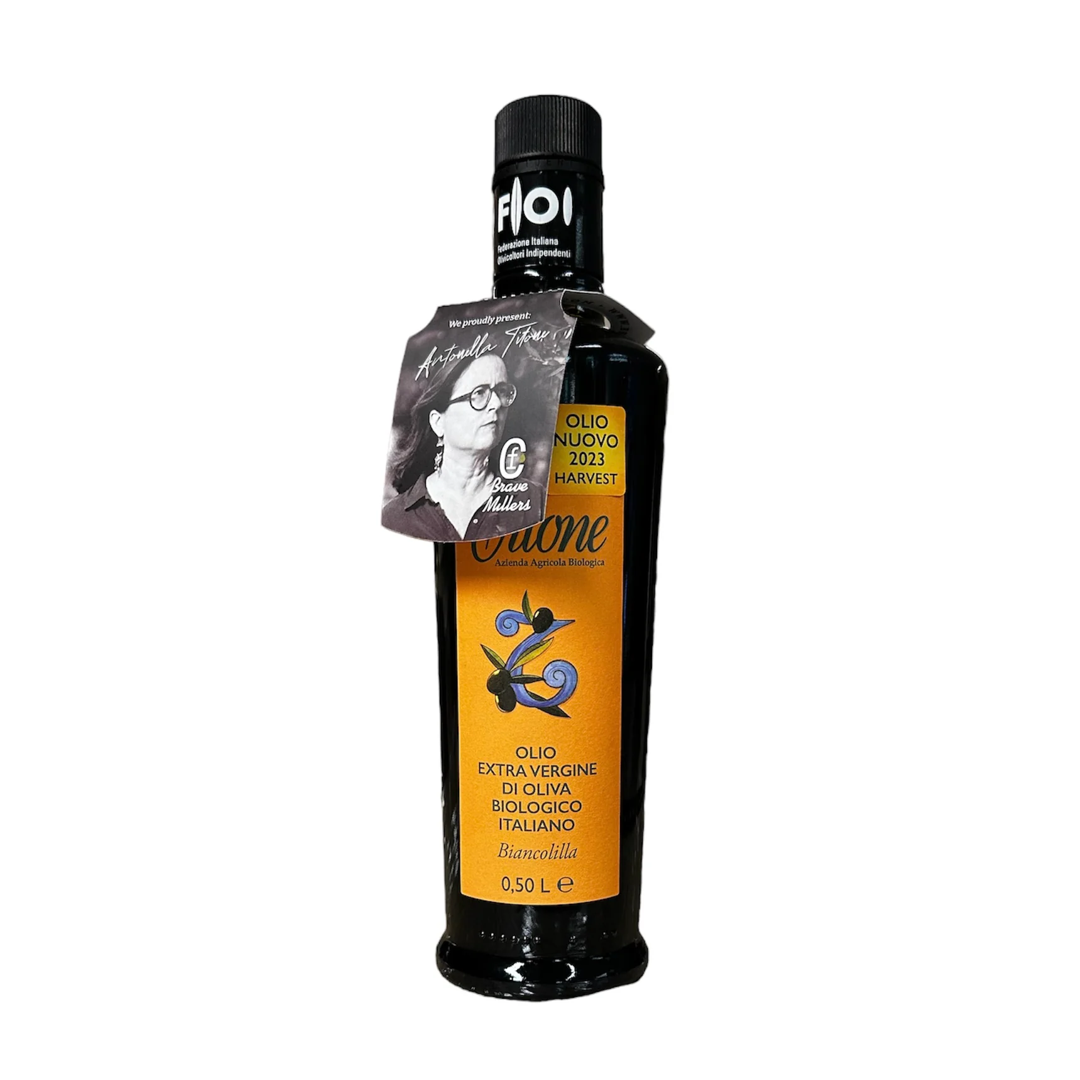 Olivolja titone biancolilla.