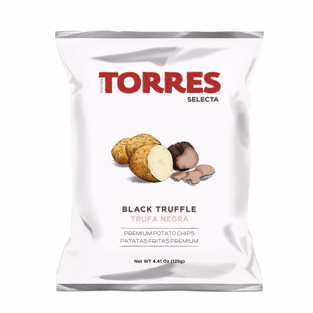 En påse med 125g Tryffelchips.