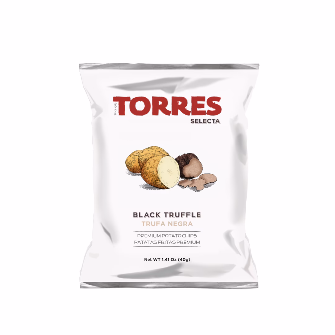 En påse med 40g Tryffelchips.