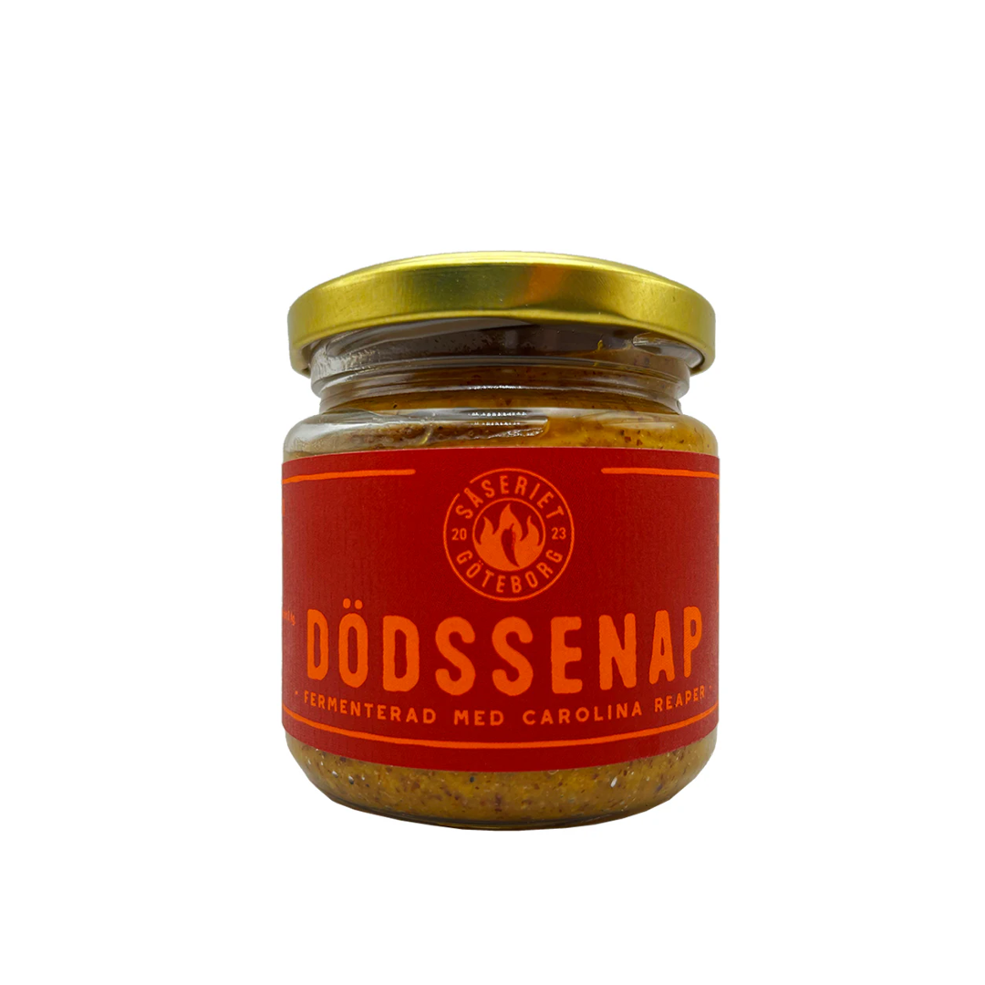 Stark senap, Dödssenap, med carolina reaper.