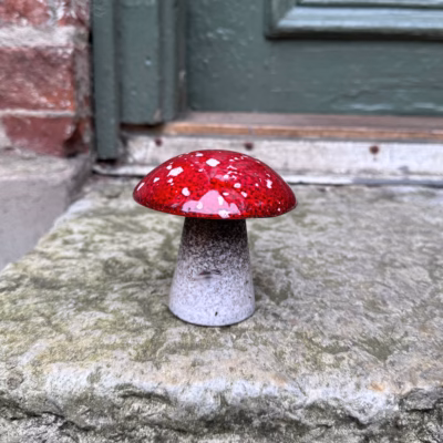 Flugsvamp i keramik 7,5cm.