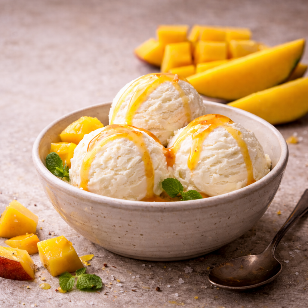 Mango crema balsamvinäger.