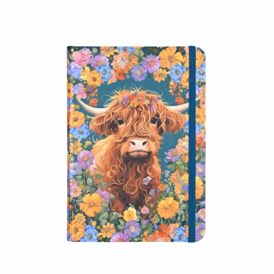 Anteckningsbok a6, Highland cow.