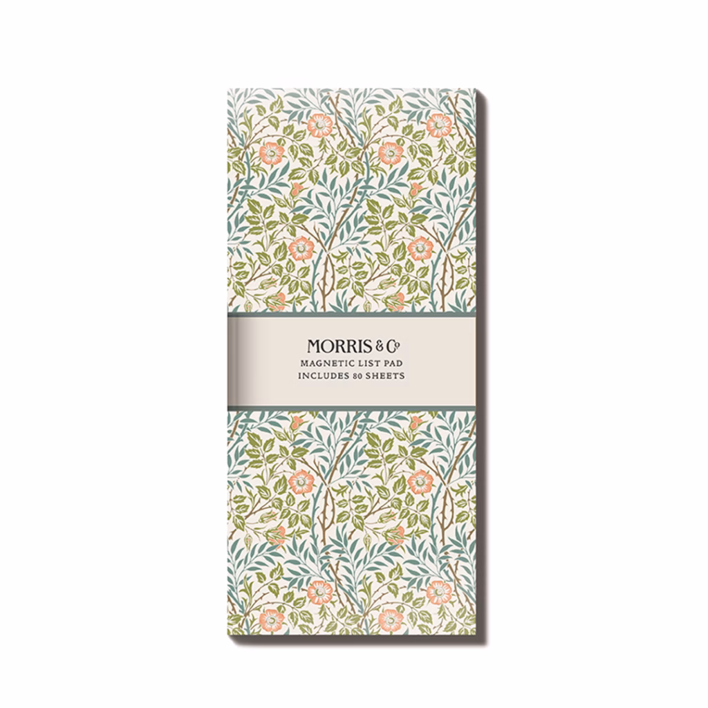 William Morris memopad med magnet på baksidan.