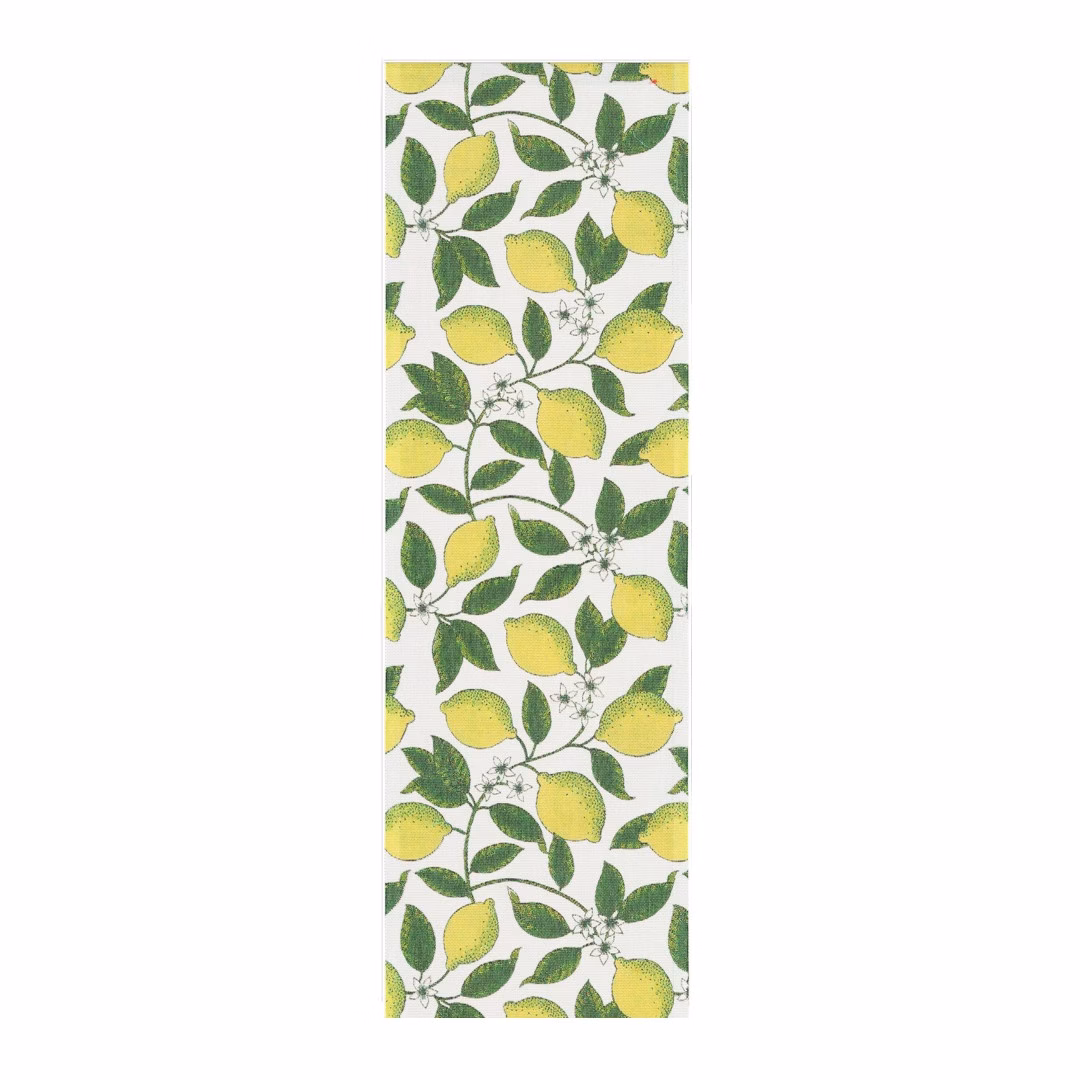 Löpare med citroner från Ekelunds väveri.