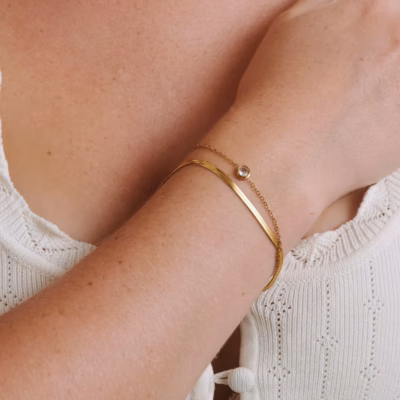 Armband med dubbla kedjor, Solvej från Timi of sweden.
