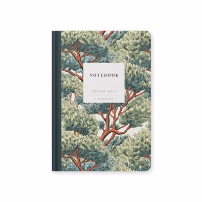 Anteckningsbok A5 Design No.7 Evergreen.