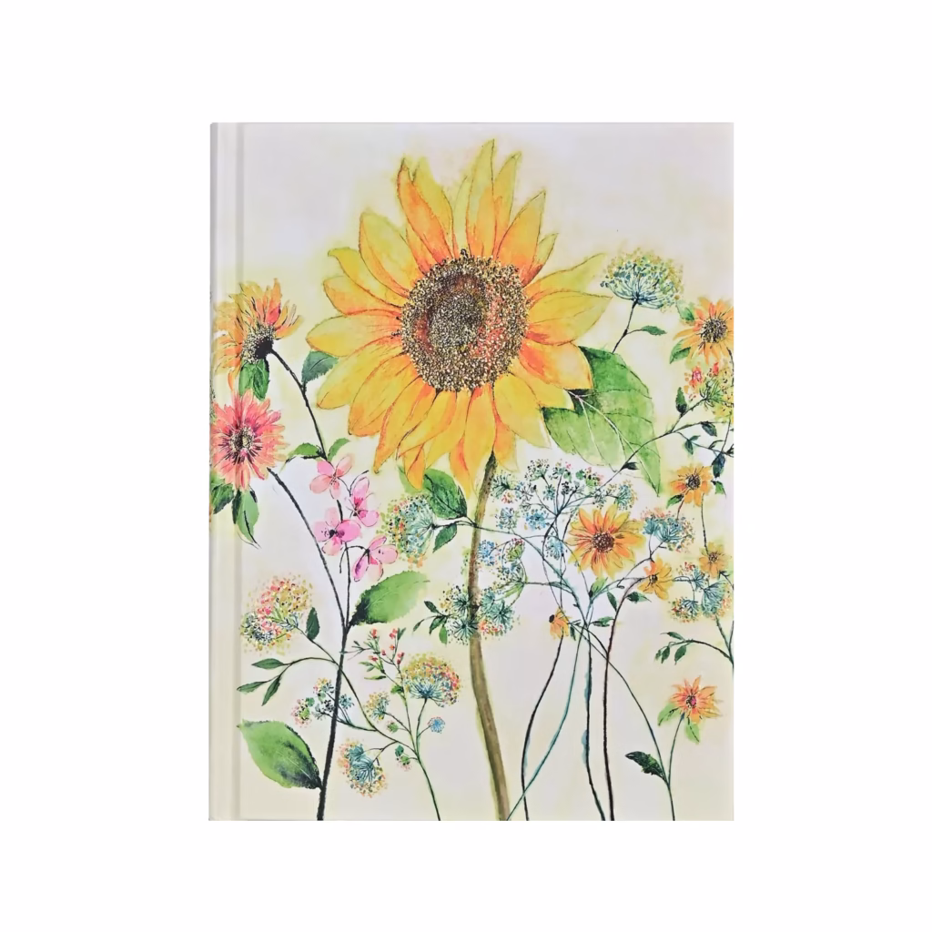 Anteckningsbok i A5 storlek, sunflower.
