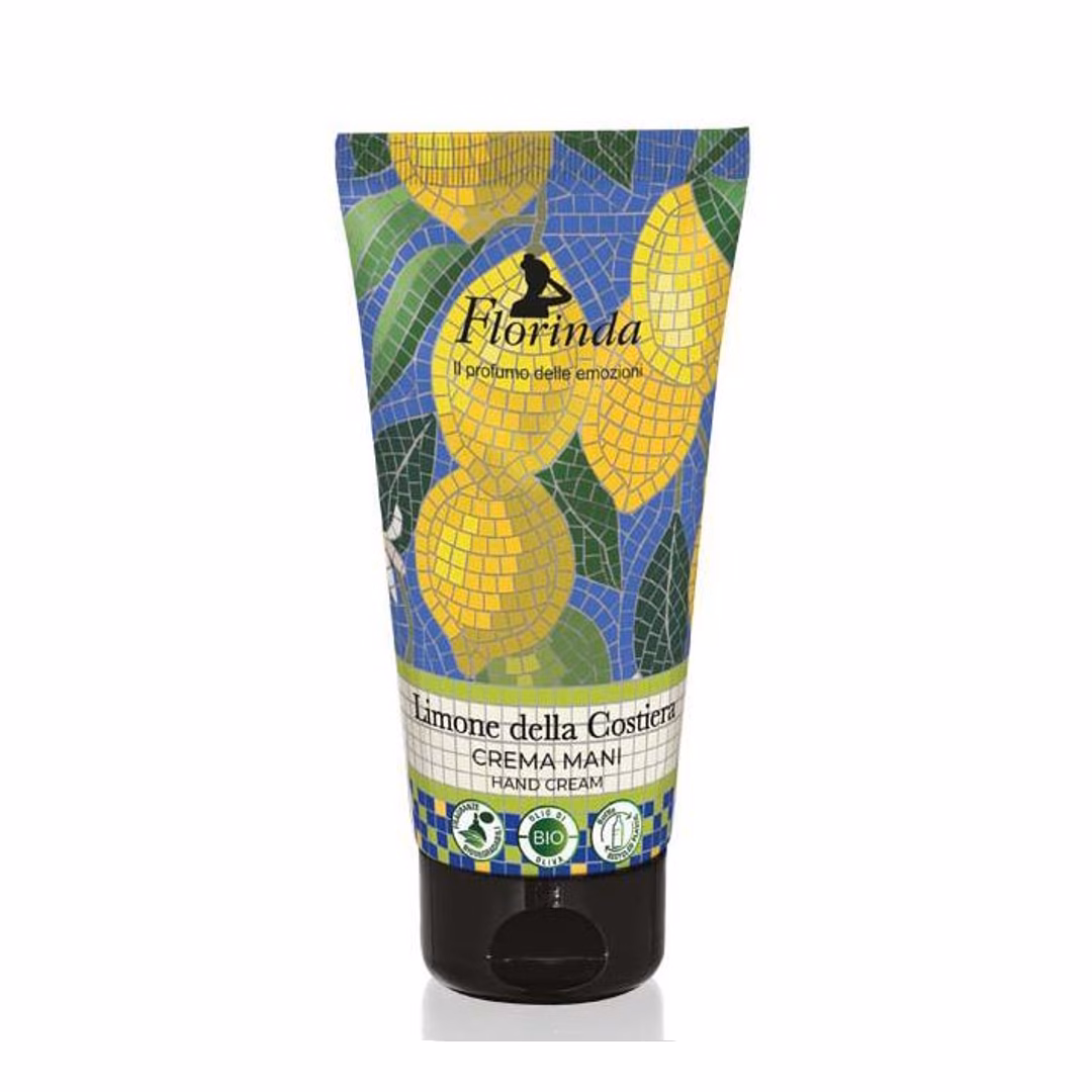 Handcreme I snygg tub med doften "coastal lemon".