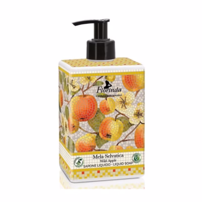 Handtvål i pump med doften wild apple.