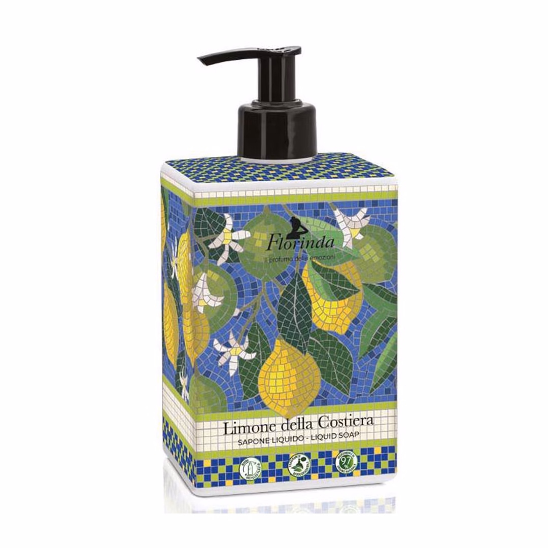 Pumptvål med doften "coastal lemon".